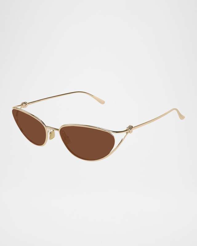 Knot Metal Cat-Eye Sunglasses